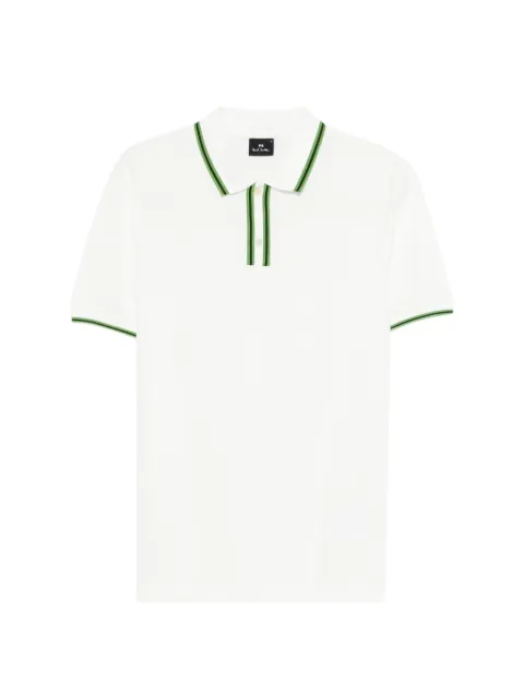 Paul Smith striped collar polo shirt White M2R096ZV21511