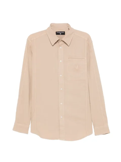 Iceberg logo-embroidered patch-pocket shirt Neutrals G061JCL