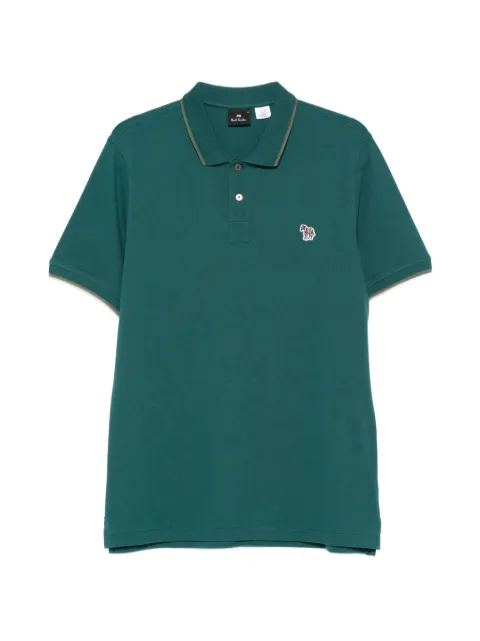 Paul Smith zebra-patch polo shirt Green M2R151LZV2158037C