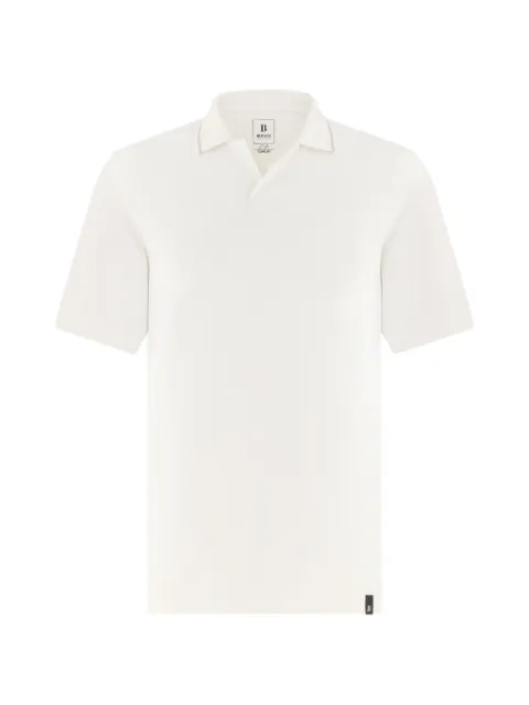 Boggi Milano high-performance piqué polo shirt with S-Cafè® yarn White BO26P024201