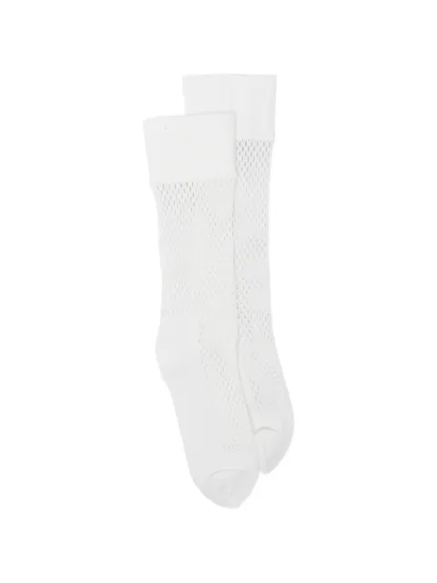 Comme des Garçons Homme Plus ribbed-detail socks White PQK502