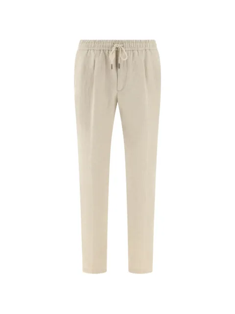 Boggi Milano City linen pants Neutrals BO26P018203