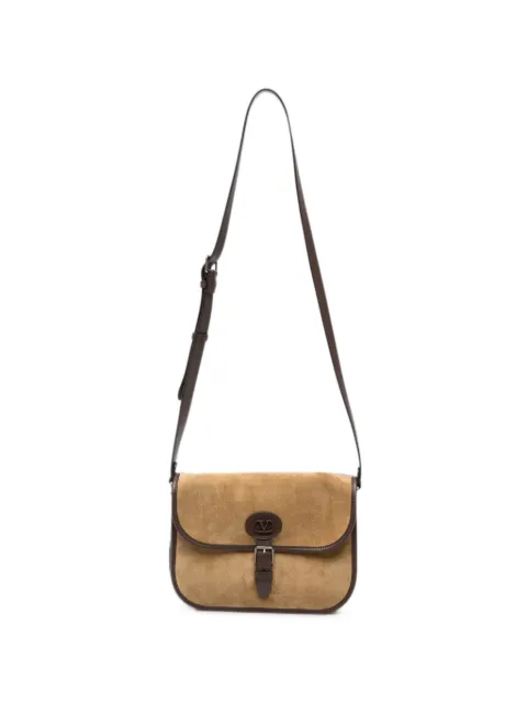 Valentino Garavani Antibes buckle-fastening suede shoulder bag Brown YB0S78ISF