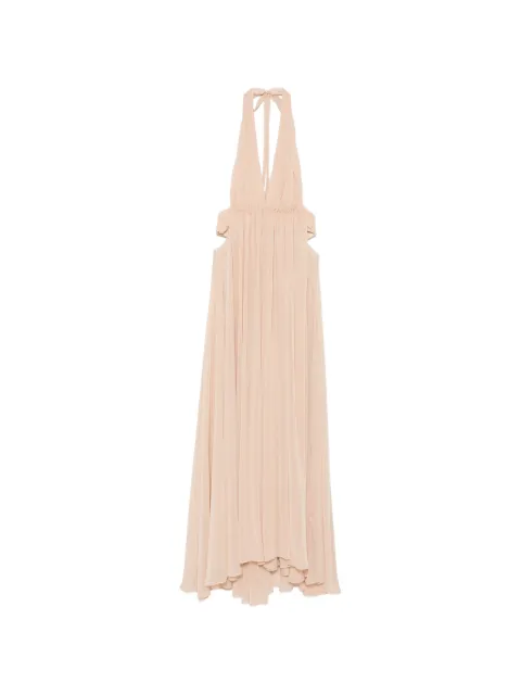 ARCINA ORI Florence halterneck maxi dress Neutrals FLODRESTO