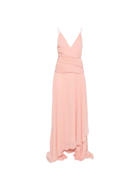 ARCINA ORI Delilah ruched asymmetric maxi dress Pink SS26DR045
