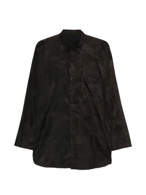 Christian Peau floral-patterned pocket shirt Black CPSHIRTLONGSLEEVE