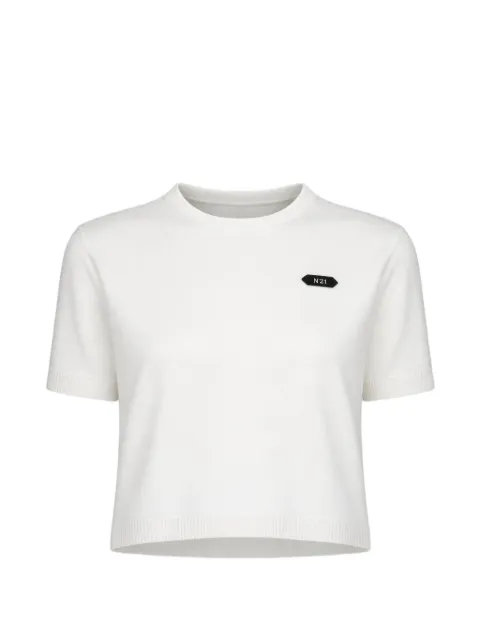 Nº21 round neck T-shirt White A0399004