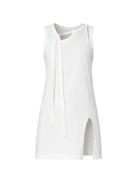 Yohji Yamamoto Binder V-neck tank top White HPT32082