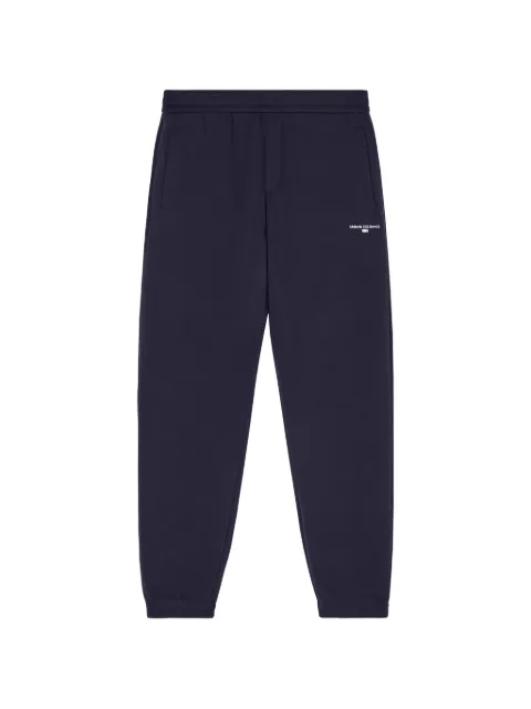 Armani Exchange logo-detail elasticated-waistband track pants Blue XM000978AF10818