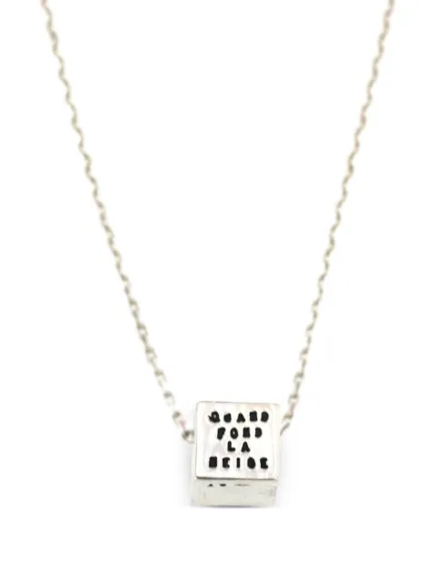 Thoraval Cube pendant necklace Silver P27A