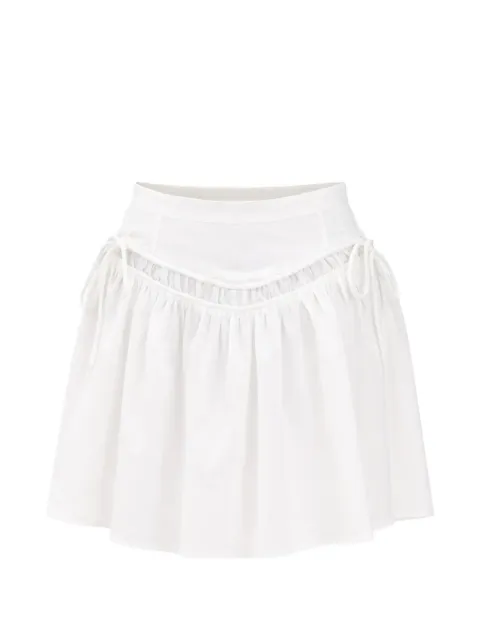PINKO short skirt with gathering and drawstring White 106830A2LD