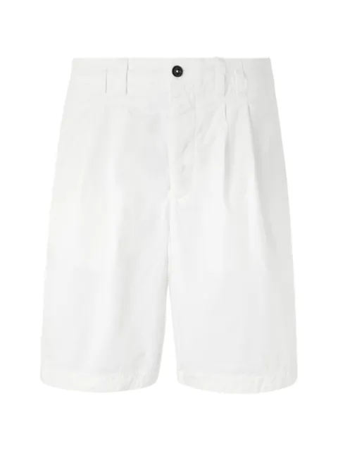 C.P. Company buttoned pleated shorts White 20CMBE246A110340O103