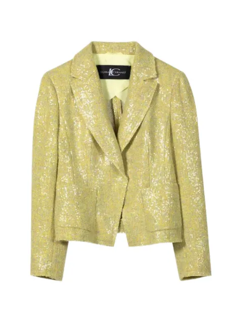 Luisa Cerano sequin-embellished blazer Yellow 43808438420