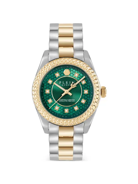 Philipp Plein Queen Supreme Crystal 36mm watch Green PW7FA0426