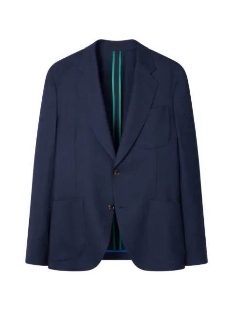 Paul Smith buttoned patch-pocket blazer Blue M1R2358V00001