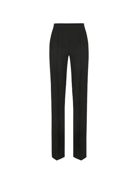Elisabetta Franchi lightweight crêpe fabric trousers Black PA19163E2