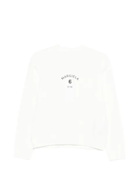 MM6 Maison Margiela logo-print sweatshirt White S62GU0145M25014