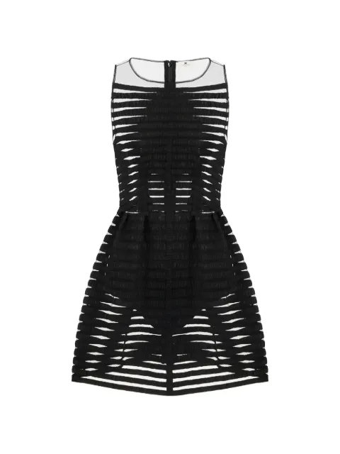 Elisabetta Franchi mini tulle ribbon dress Black AR78J62E2