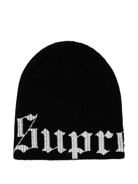 Supreme Old English-logo beanie hat Black SU27061