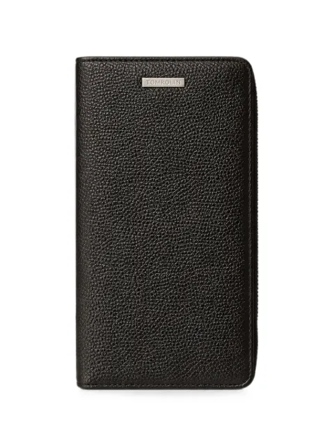 Tombolini grained leather zip-around wallet Black WH87ZPEFU900