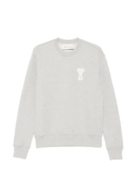 AMI Paris heart appliqued sweatshirt Grey USW787D730