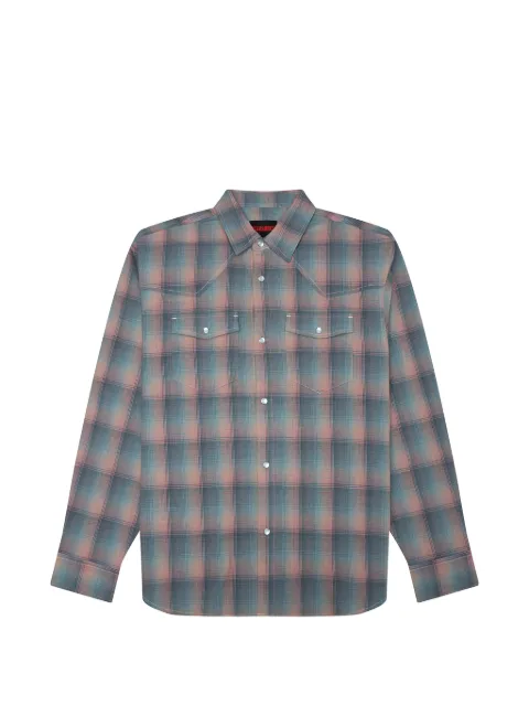 Pleasures Sender western button shirt Pink P26SP029PINK