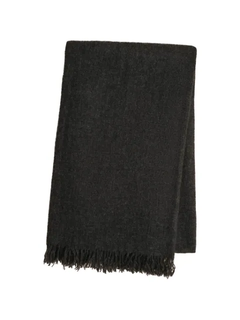 Jenni Kayne fringed cashmere shawl Grey 4949059D25