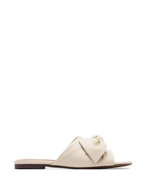 Coccinelle knot leather sandals Neutrals E4U1C170101