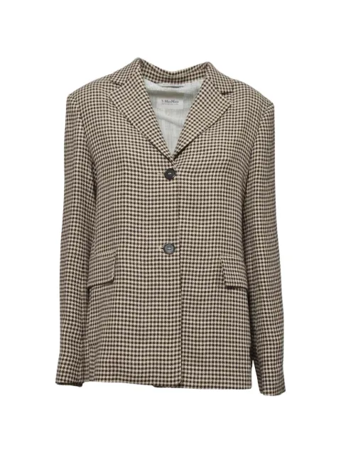 'S Max Mara Gita checked blazer Neutrals 2619041093600