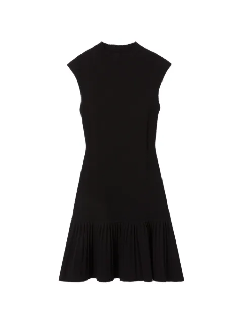 Claudie Pierlot pleated knit dress Black CFPRO02873