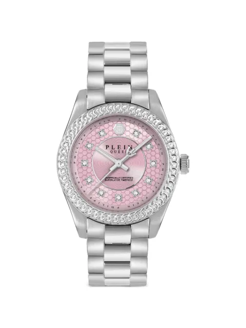 Philipp Plein Queen Supreme Crystal 36mm Watch Pink PW7FA0226