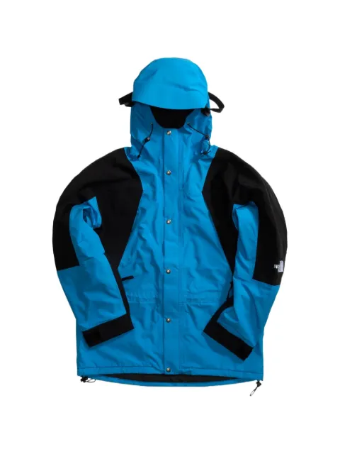 The North Face logo-embroidered hooded coat Blue NF0A4R52W8G