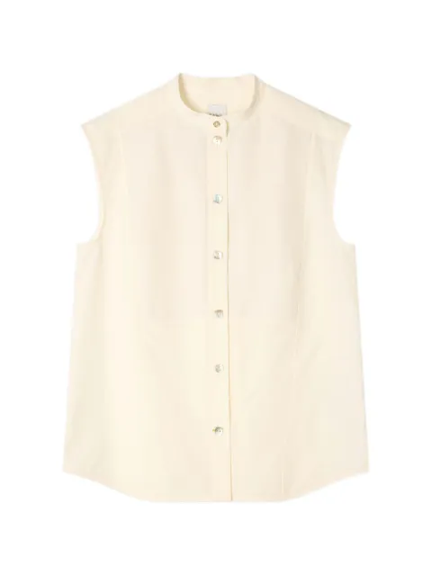 Paul Smith Grandad button shirt Neutrals W1R385MV11109