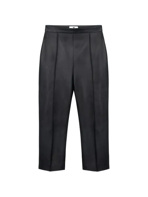 Elisabetta Franchi leather trousers Black PP02G63E2