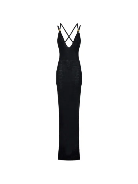 Elisabetta Franchi dress in knit fabric Black AM48T63E2