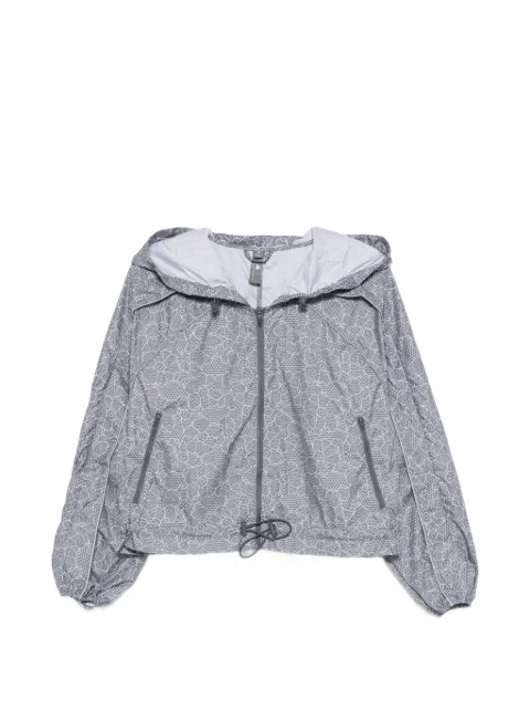 adidas by Stella McCartney floral hooded jacket Grey KB4640