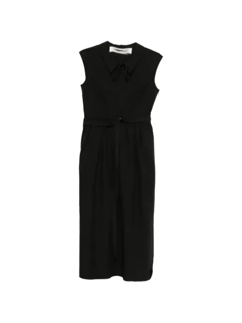 Individual Sentiments sleeveless belted midi dress Black OP27WLC50