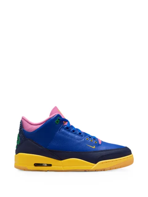 Jordan Air Jordan 3 Retro OG Brazil panelled sneakers Blue IV4871