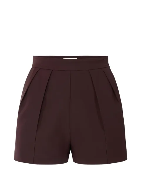 Elisabetta Franchi shorts in lightweight crêpe fabric with darts Brown SH01062E2