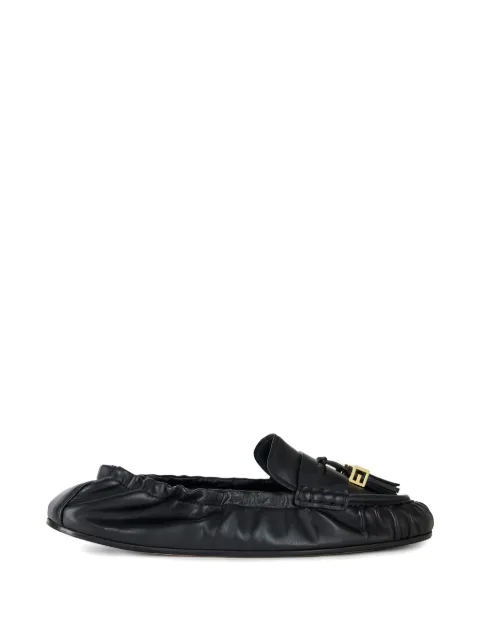 Elisabetta Franchi nappa leather loafers Black SA26M62E2