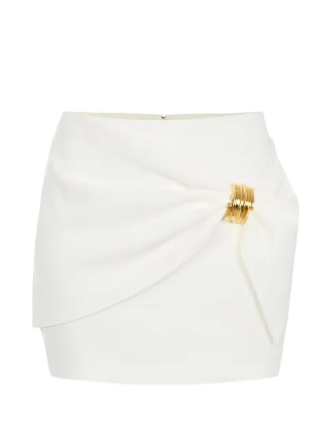 Elisabetta Franchi miniskirt with jewel detail White GO18862E2