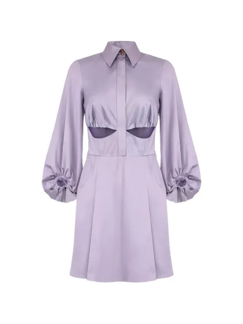 Elisabetta Franchi stretch cotton mini dress Purple AB94062E2
