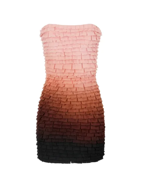 Elisabetta Franchi mini dress in graduated tulle fabric Pink AB83062E2