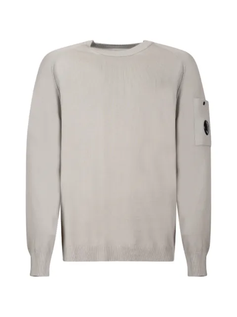 C.P. Company patch-pocket long-sleeved sweater Neutrals 20CMKN105A006323O904