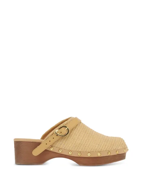 Ancient Greek Sandals Classic studded buckle clogs Neutrals CLASSICCLOSEDCLOGNATURAL