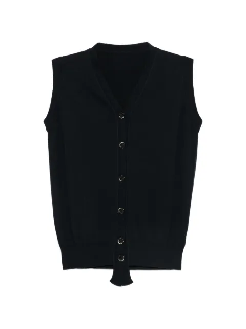 Nine In The Morning Johanna buttoned V-neck cardigan Black 9SS26JOH01