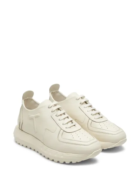 Tombolini logo-patch leather sneakers White WS68ZPZBU010
