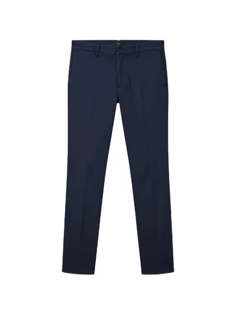 Tombolini pressed-crease chinos Blue PT10ZT15U780