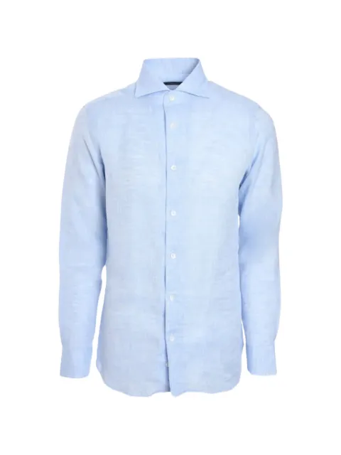 Tombolini spread-collar button-up shirt Blue RC25Q024U780SS23