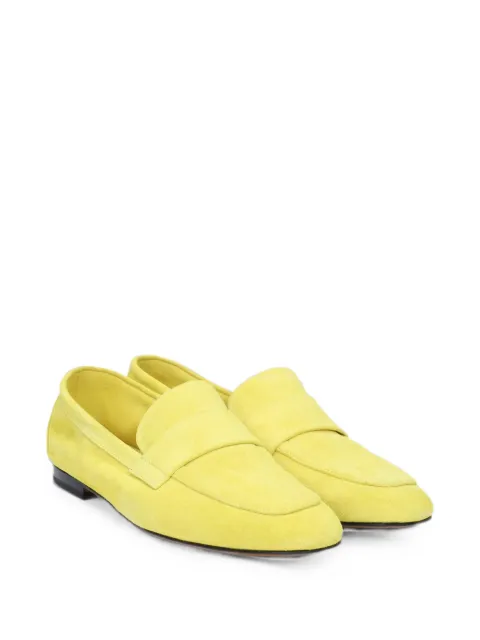 Doucal's suede penny loafers Yellow DD8542MAETUY229NG13SS23